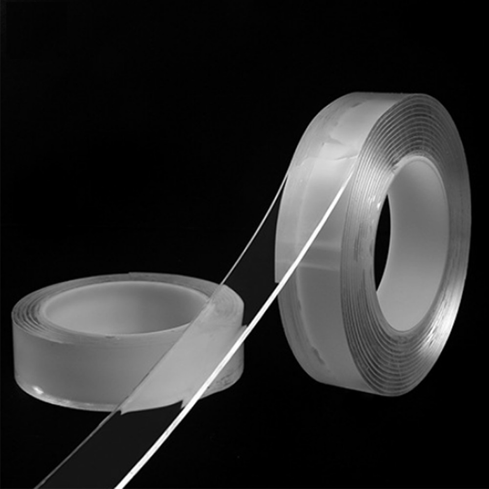 No residue reusable Washable Multifunctional Removable Transparent Silicone Adhesive Double Sided Nano Tape Tape