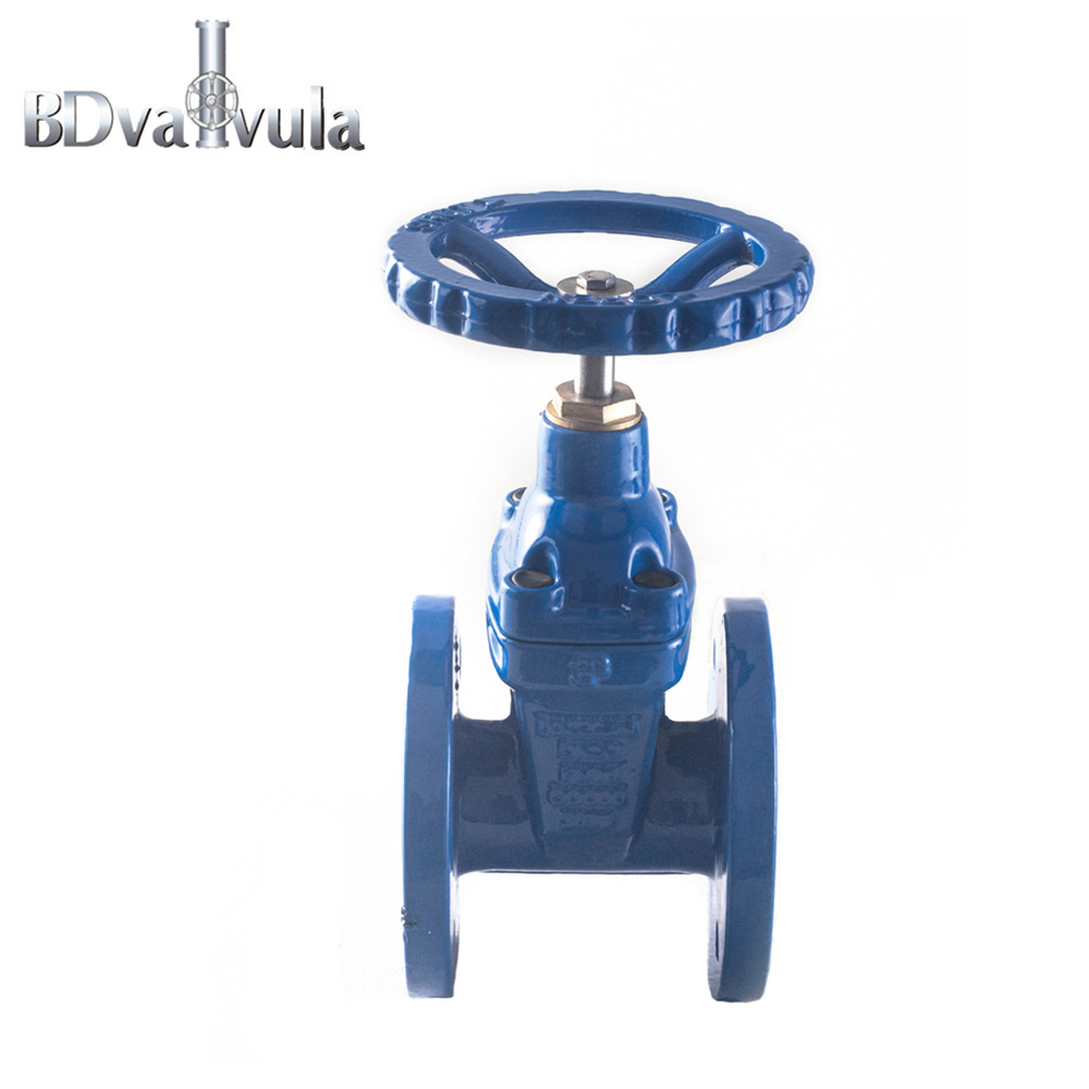 DIN 3352 F4 Resilient Seated Flanged Gate Valves Cast iron gate valve