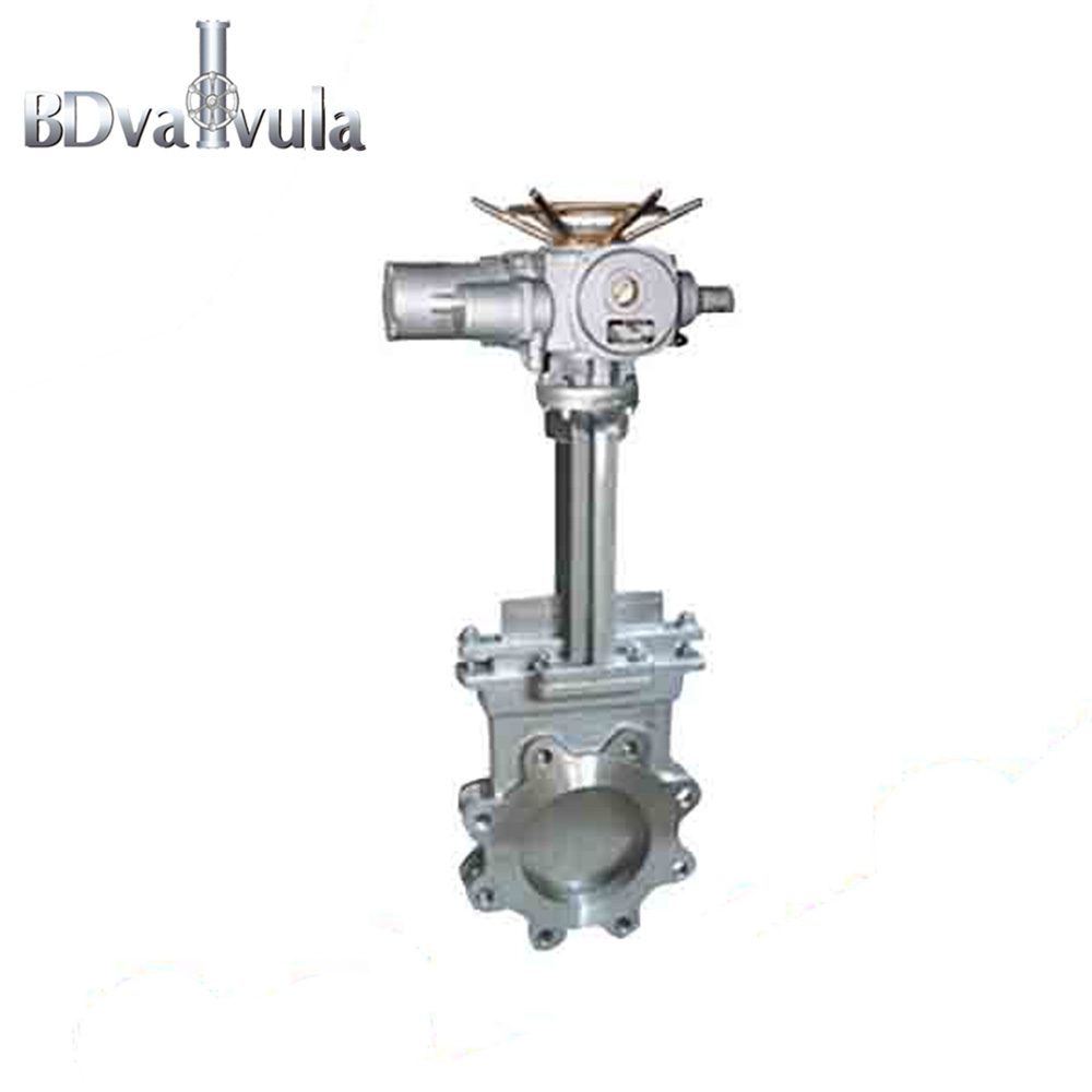 Carbon steel dn100 Sluice  pneumatic knife gate valve