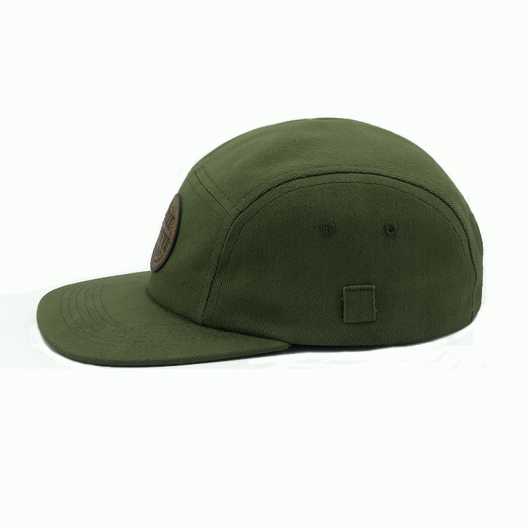 Custom Cotton Twill Sport Camping Camper Camp Five Panel 5 Panel 5Panel Casquette Flat Brimmed Hat Hats Caps For Men Women