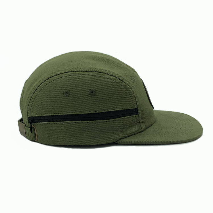 Custom Cotton Twill Sport Camping Camper Camp Five Panel 5 Panel 5Panel Casquette Flat Brimmed Hat Hats Caps For Men Women