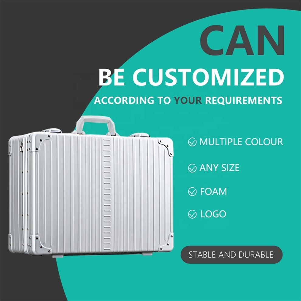 2024 OEM multi-function standard protective suitcase customized aluminum case for legal and administrative official documents