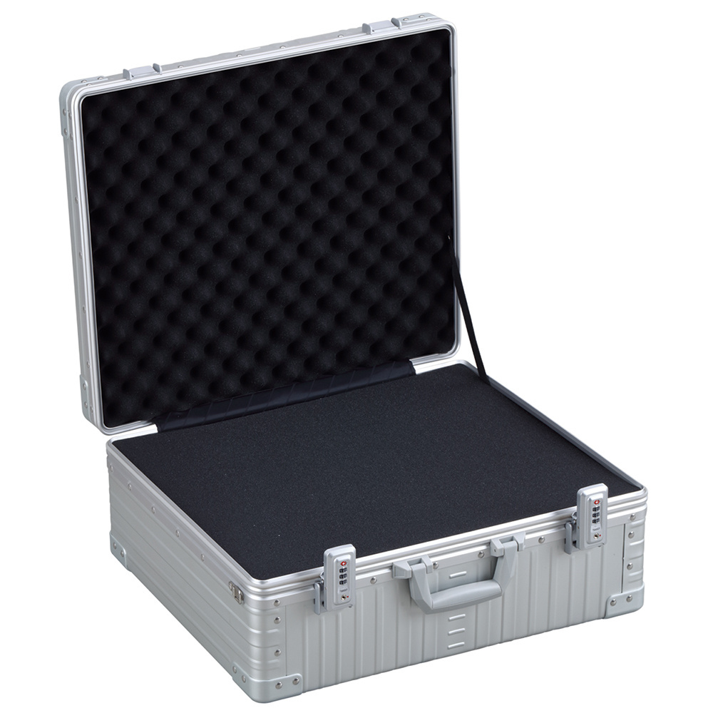 wonderful Aluminum carry case with large storage with custom foam for musical instruments camera tool set DJI drone gun