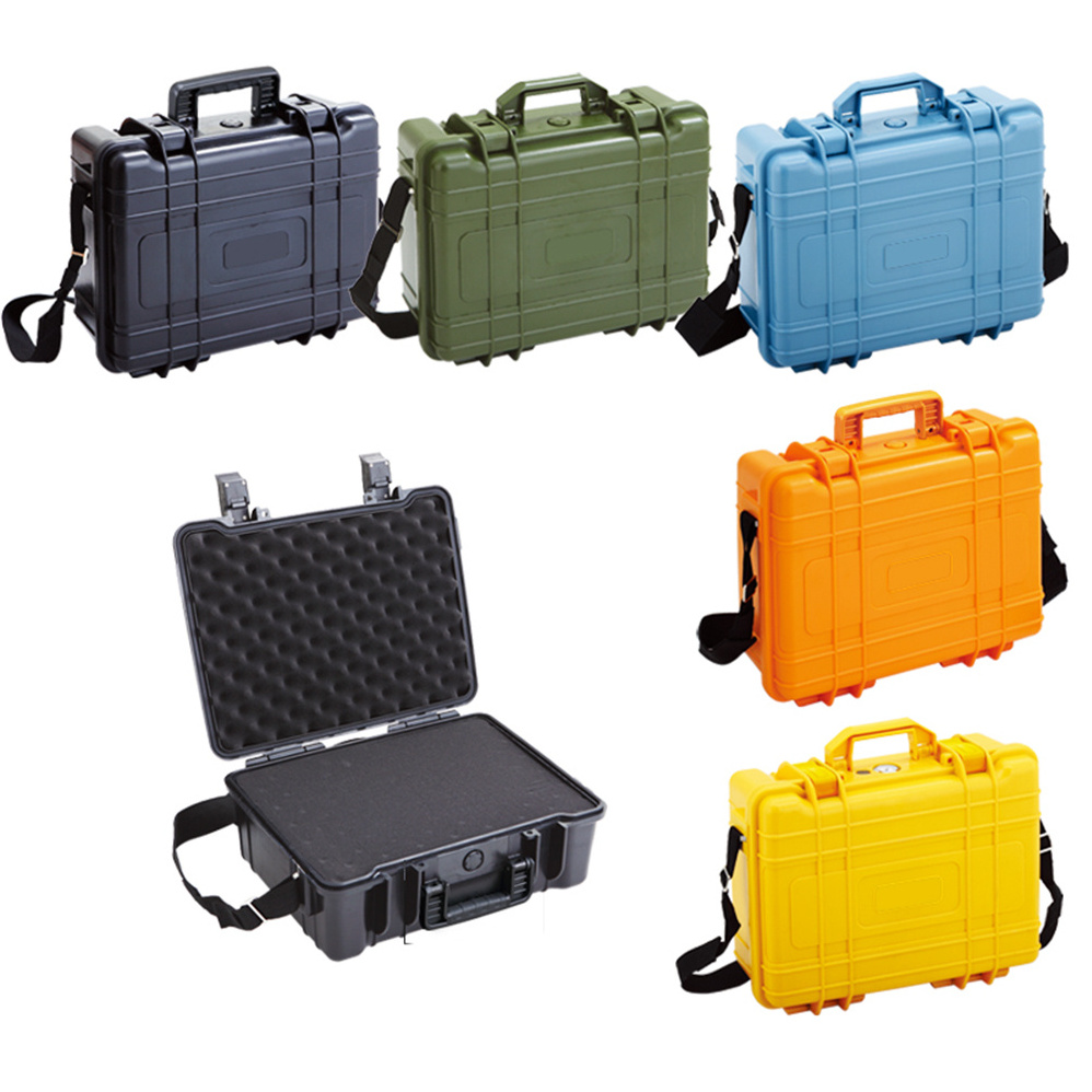 B-High quality durable hard plastic long gun case with custom foam engineering abs water dust proof tool case