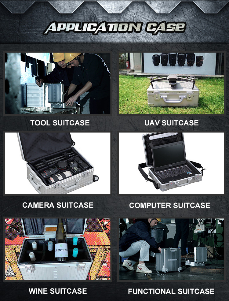 wonderful High Capacity EVA Tool Case Lockable Aluminum Trimmed Tool Camera Gun Electronics Equipment Case Rugged