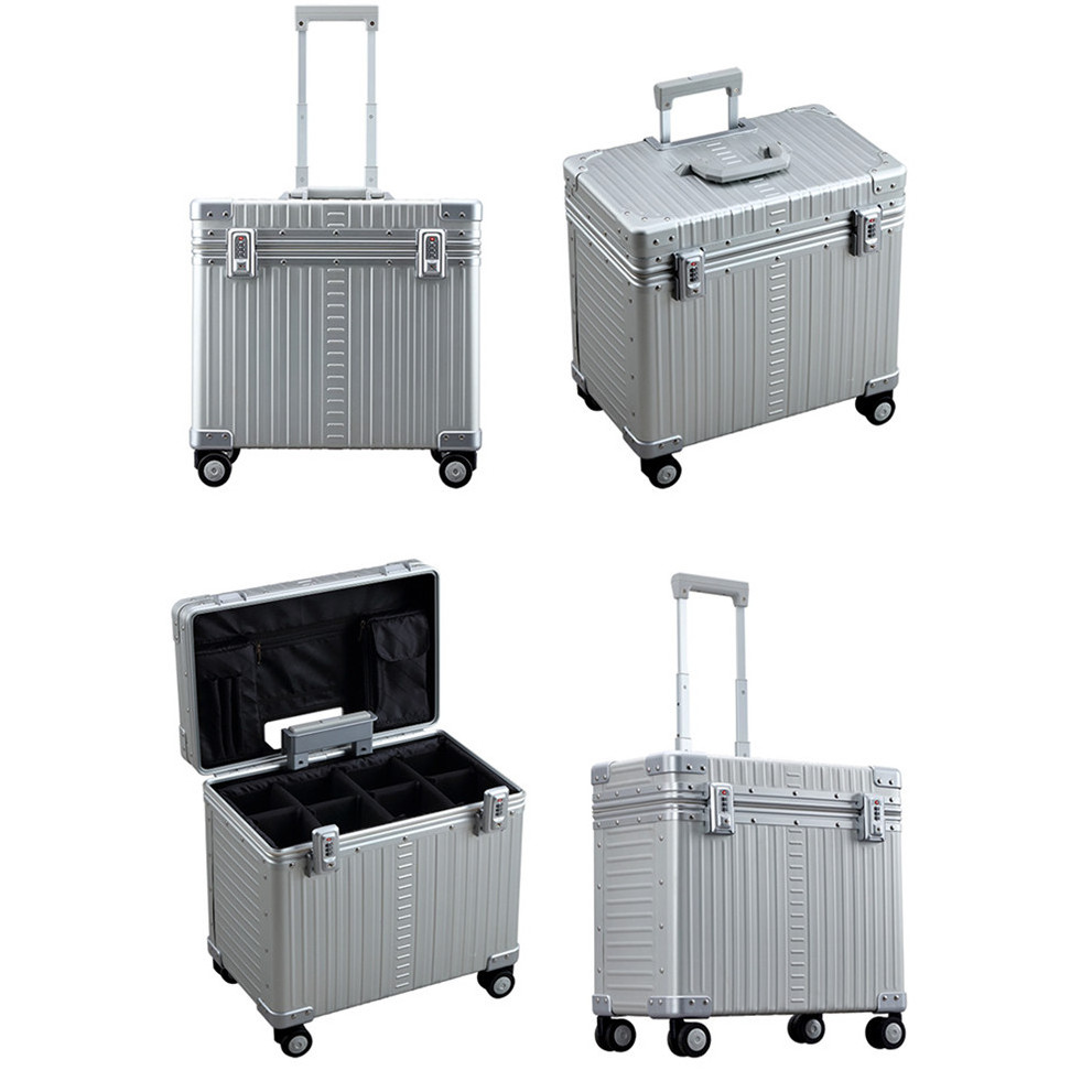 Customizable size portable file box with code lock hard Instruments and equipment aluminum alloy flight carry case