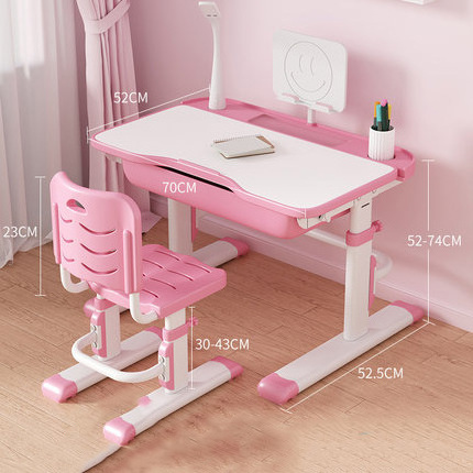 COMNENIR China Top Sale Children Study Table and Chair Reading Writing Plastic Kids Table and Chairs