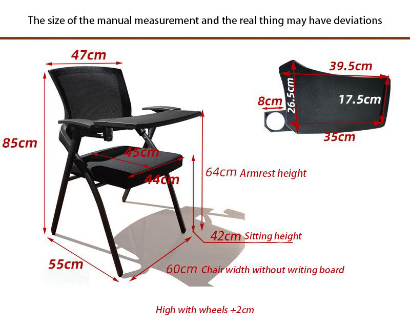 Multi-color Stacking Church Student Office Chair Mesh Fabric Conference Training Meeting Chair with Writing Pad with tablet