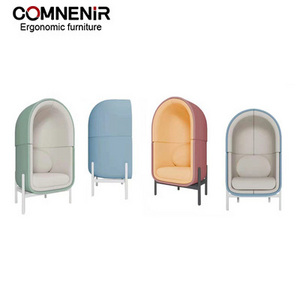 COMNENIR Direct Manufacturers Supply Glass Fiber Reinforced Plastic Frame Capsule Shape Ball Lounge Chair