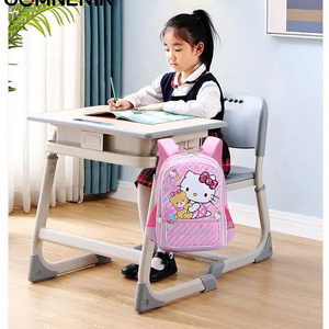 Wholesale Modern Design Cheap Single Student School Desk and Chair Set Primary Classroom Furniture