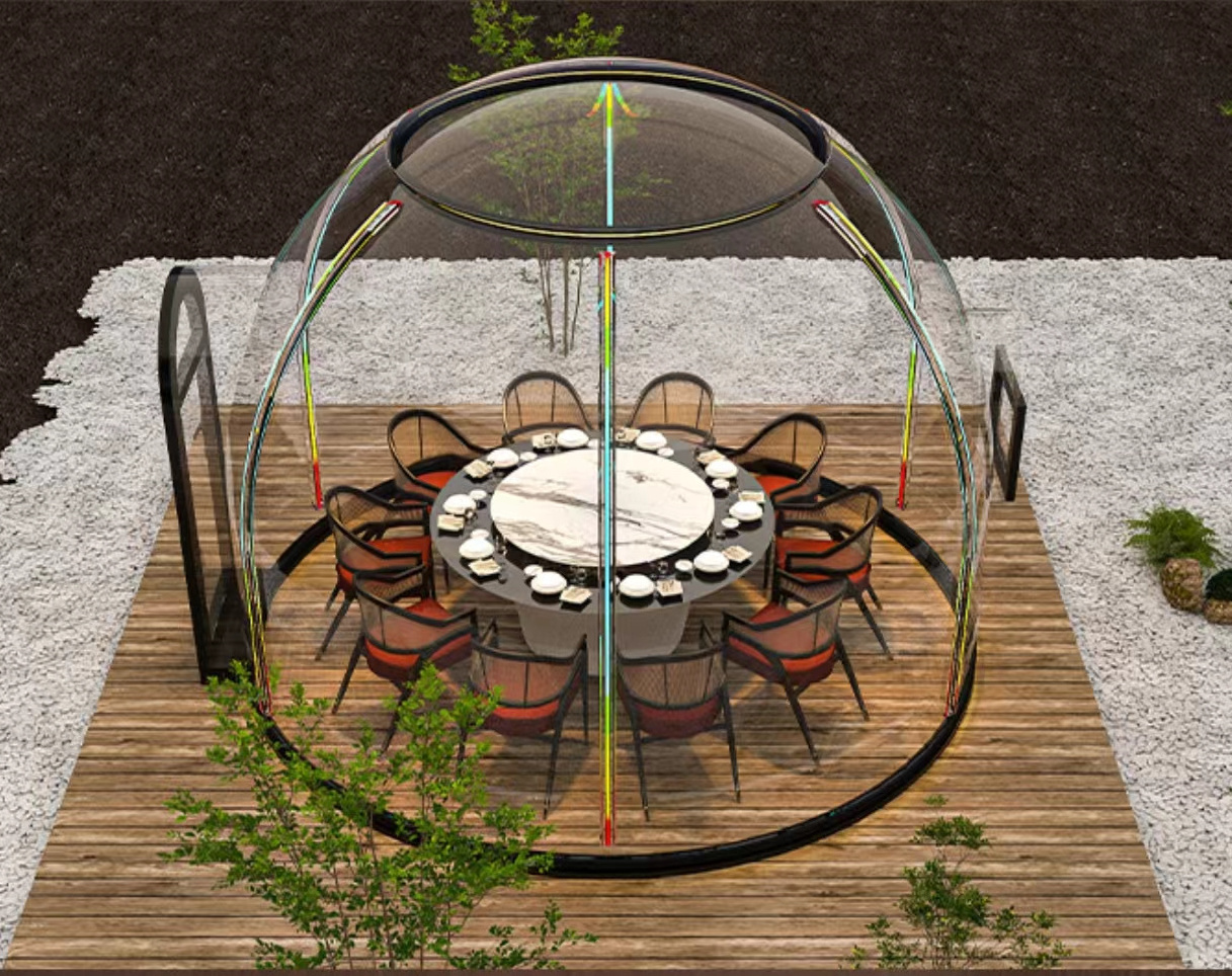 Bubble tents romantic couple bubble house clear outdoor pavilion tent homestay inn polycarbonate dome room