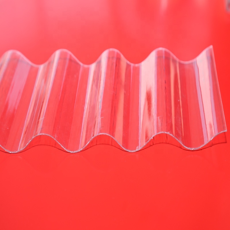 Lowes transparent polycarbonate material wavy panel plastic canopy high strength pc corrugated roofing sheet