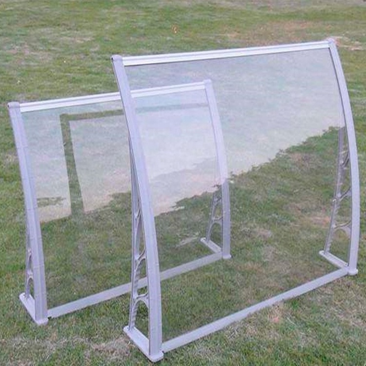 Price 80cm*120cm Size 2.5mm PC Solid Sheet Plastic Shelter Window Door Polycarbonate Canopy Awning