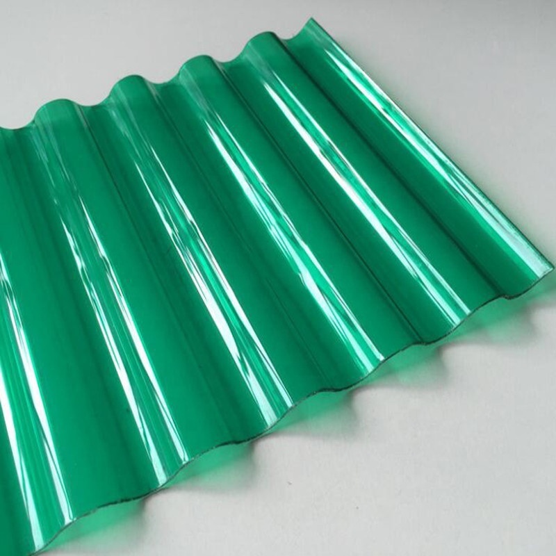 100%  clear solid transparent plastic roofing corrugated pc sun sheets