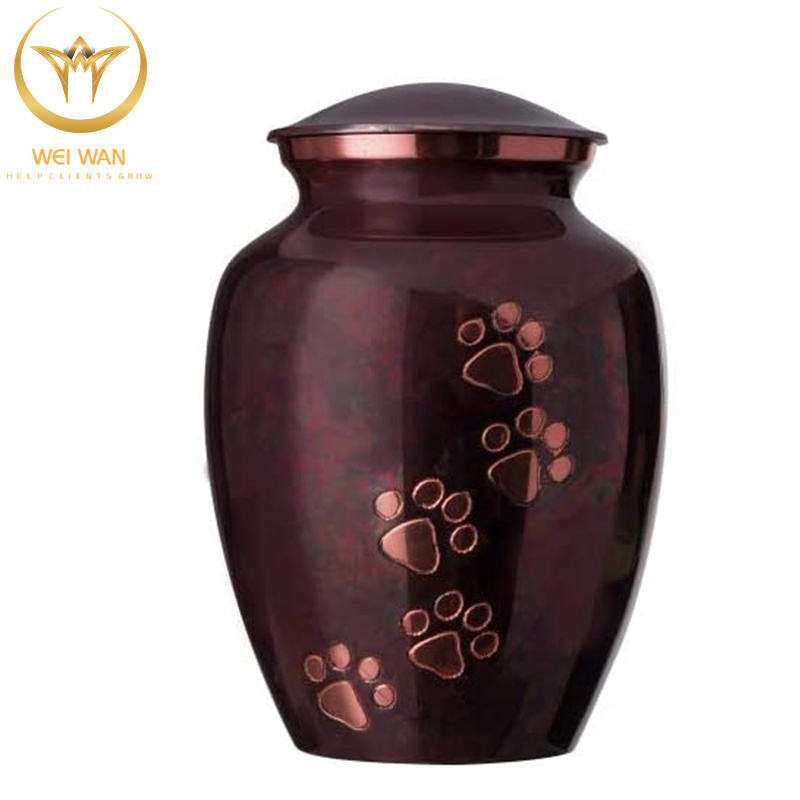 Wholesale Customized Personality Mini Pink Wooden Bamboo Metal Stainless Steel Vase Sealed Pet Urn