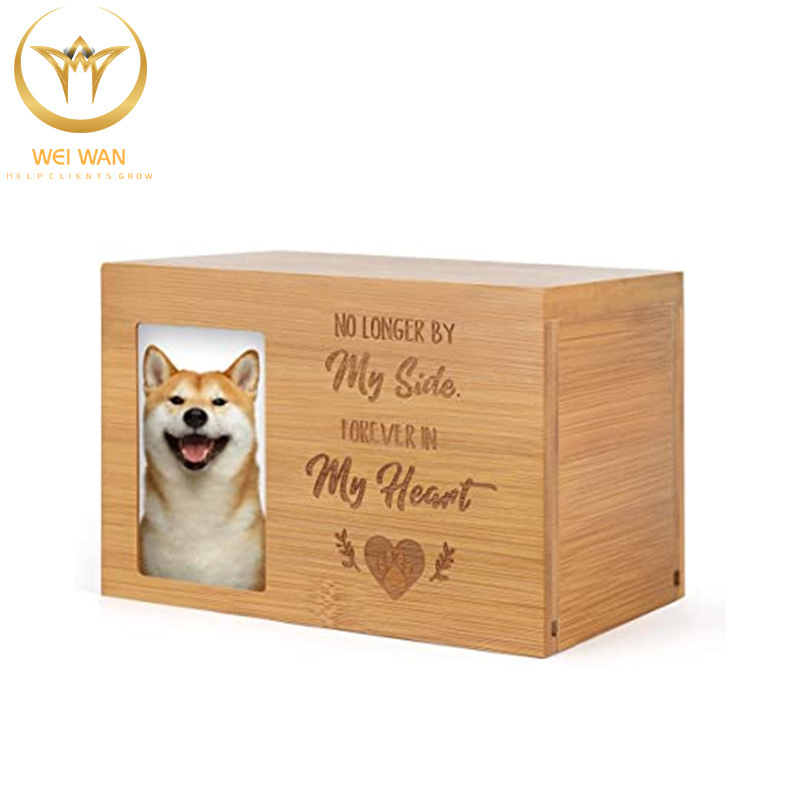 Mass Custom Brass Wood Ceramic Paw Print Resin Modern Eco Cremation Pet Urn