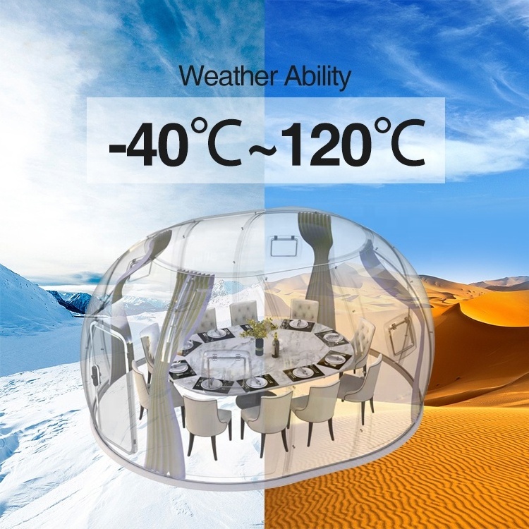 Outdoor Igloo Polycarbonate Glass Luxury Prefabricated Dome Tent Dome House