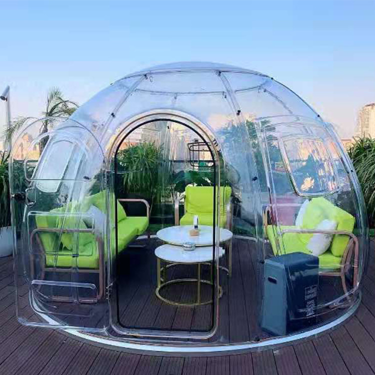 Outdoor Igloo Polycarbonate Glass Luxury Prefabricated Dome Tent Dome House