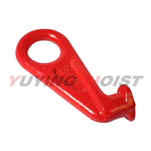 Container hook Alloy And Carbon Steel G80 European Type Eye Self-Locking Hook With Latch For Lifting