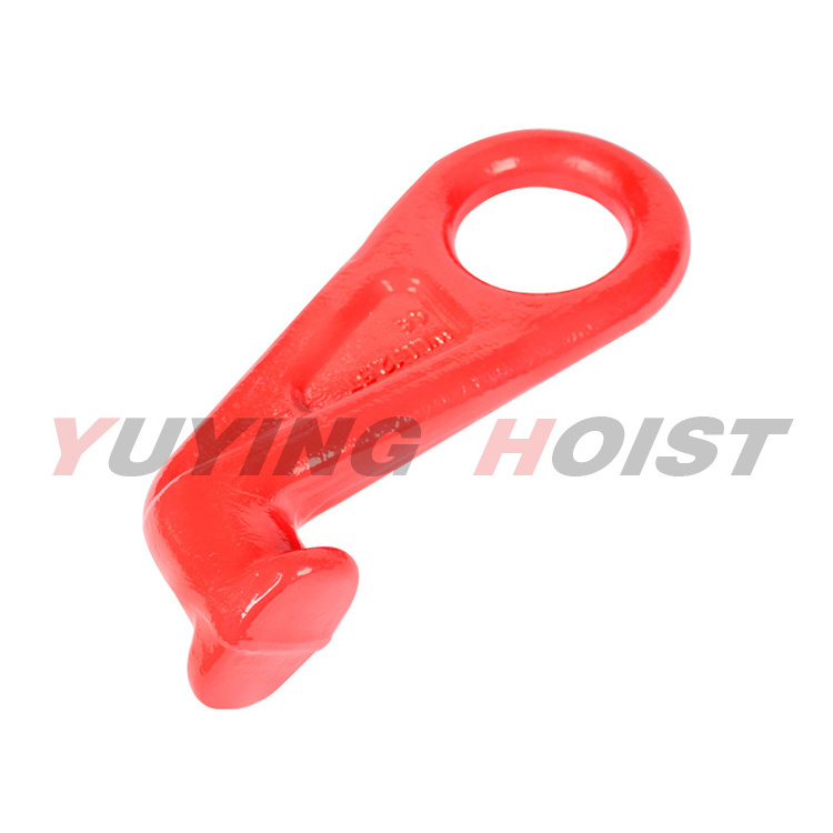 Container hook Alloy And Carbon Steel G80 European Type Eye Self-Locking Hook With Latch For Lifting