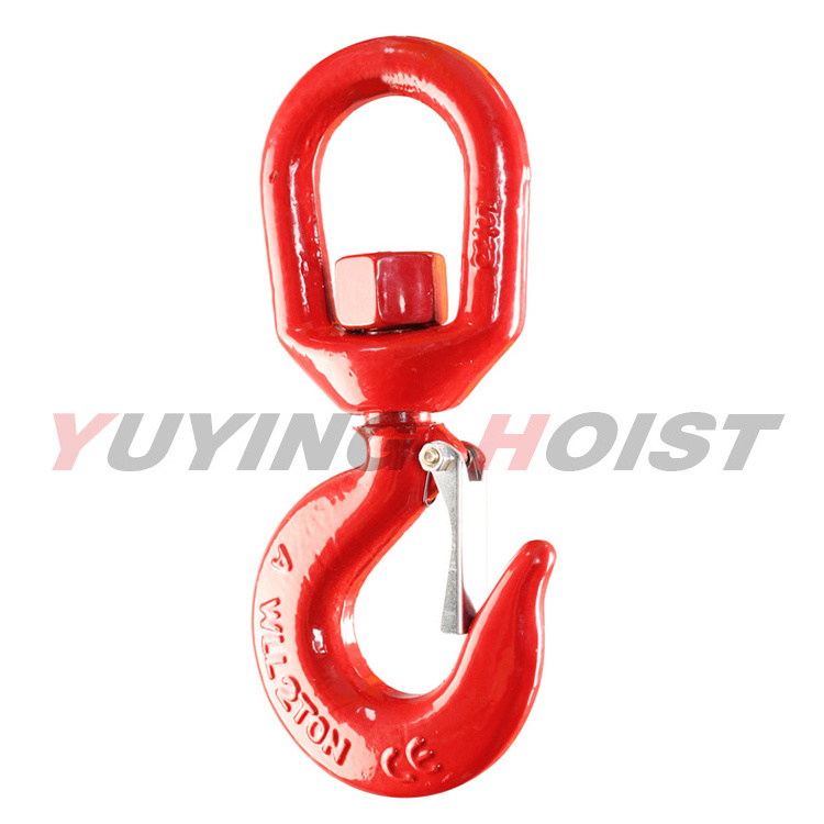 China Manufacturer With Latch G80 Sling Hook Alloy Steel Heavy Duty Safety Lock Self Locking Hook