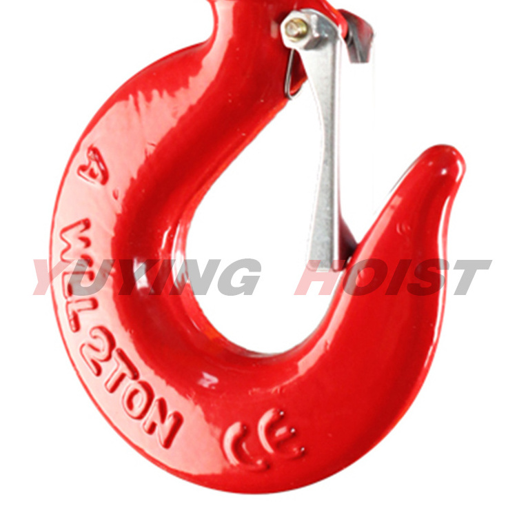 China Manufacturer With Latch G80 Sling Hook Alloy Steel Heavy Duty Safety Lock Self Locking Hook