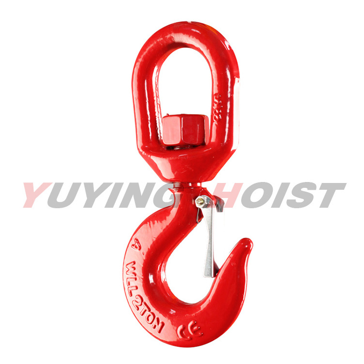 China Manufacturer With Latch G80 Sling Hook Alloy Steel Heavy Duty Safety Lock Self Locking Hook