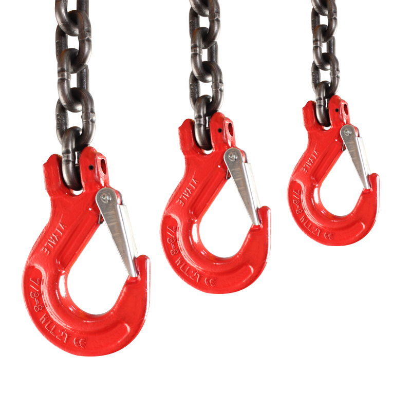 G80 Forged Clevis Sling Hook With Safety Latch, Lifting Hook Alloy Steel Eye G80 Clevis Sling Hook