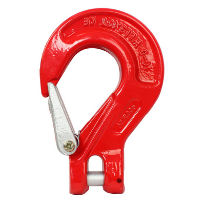 G80 Forged Clevis Sling Hook With Safety Latch, Lifting Hook Alloy Steel Eye G80 Clevis Sling Hook