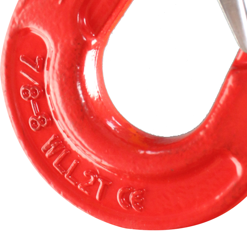 G80 Forged Clevis Sling Hook With Safety Latch, Lifting Hook Alloy Steel Eye G80 Clevis Sling Hook