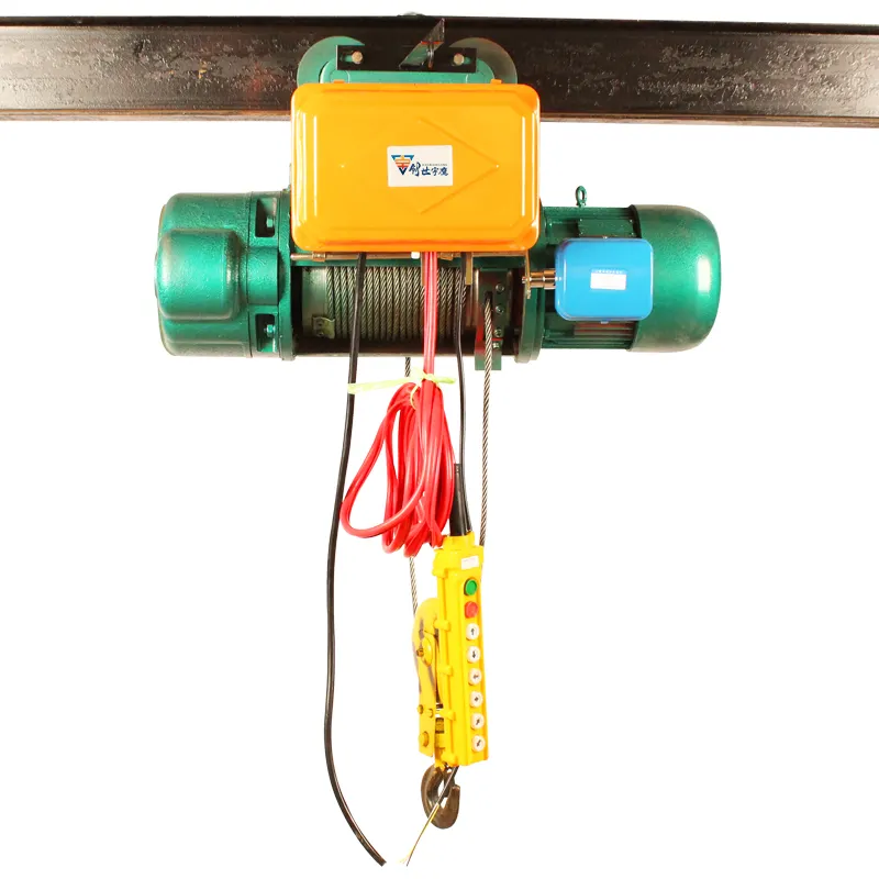 1.5 ton wire rope electric hoist crane motor 12V building lever chain lifting wire hoist winch 500kg