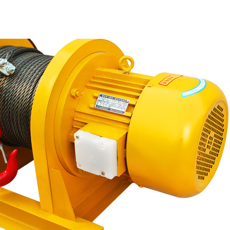 custom excellence high quality KDJ type 2ton 3ton 5ton electric wire rope winch with a gearbox for flexibility