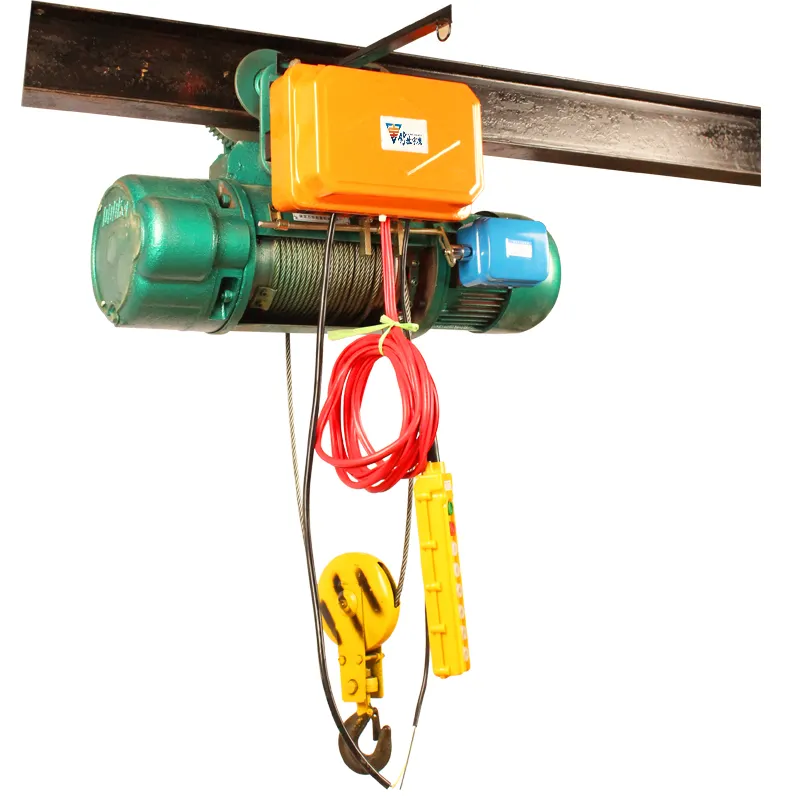 1.5 ton wire rope electric hoist crane motor 12V building lever chain lifting wire hoist winch 500kg