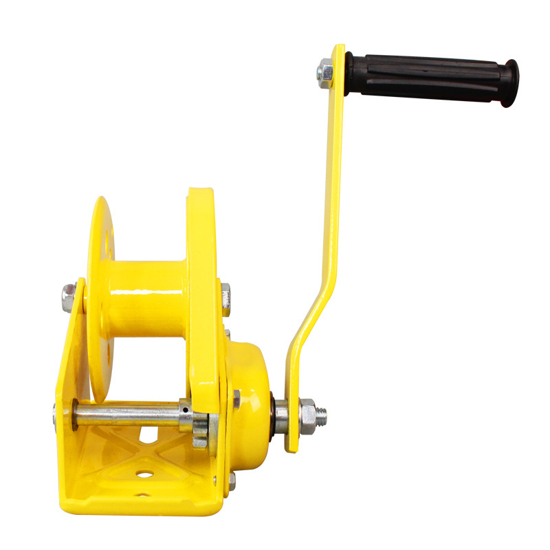 Customization Mini Winch Manual Self Locking Worm Gear Anti Rotating Trailer Hand Winch For Trailer Poultry Farm