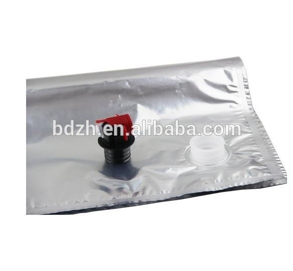 NY15/VMPET12/PE35 Plastic packaging aseptic BIB bag in box 20 liter for cleaning chemical