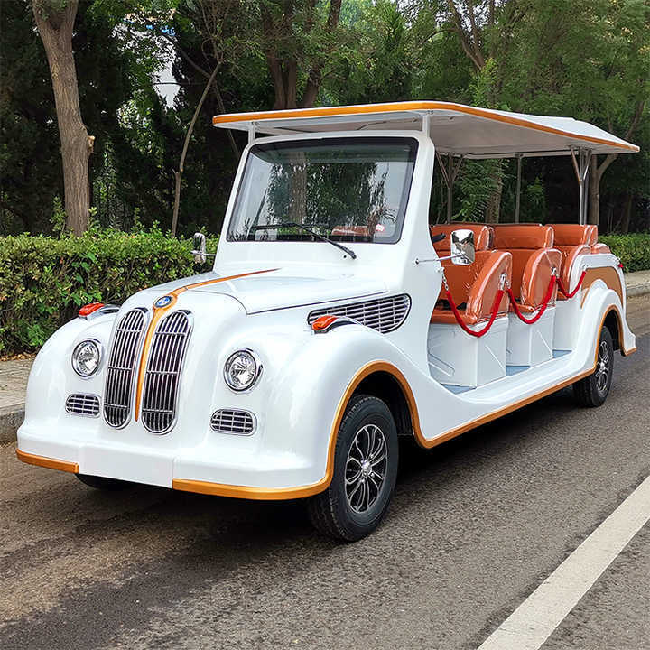 Popular 8 seater 48V mini electric golf cart Mini Tour Bus Tourist Shuttle Sightseeing Car golf buggy