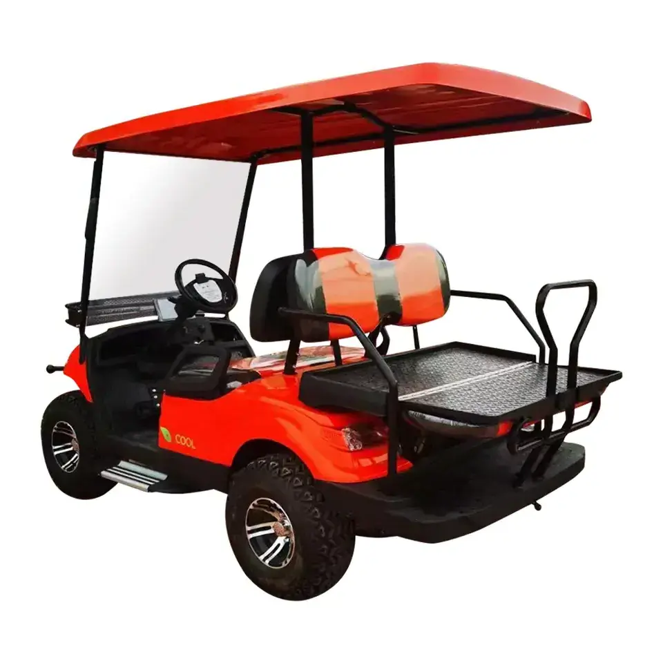 Custom Club Car Precedent Hinged Golf Car Tinted Windshield Cart