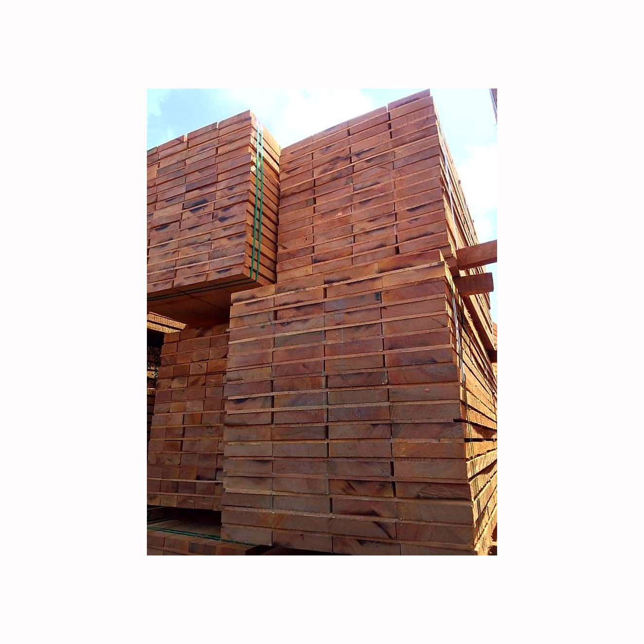 Sawn Timber. Lumber Iroko Wood