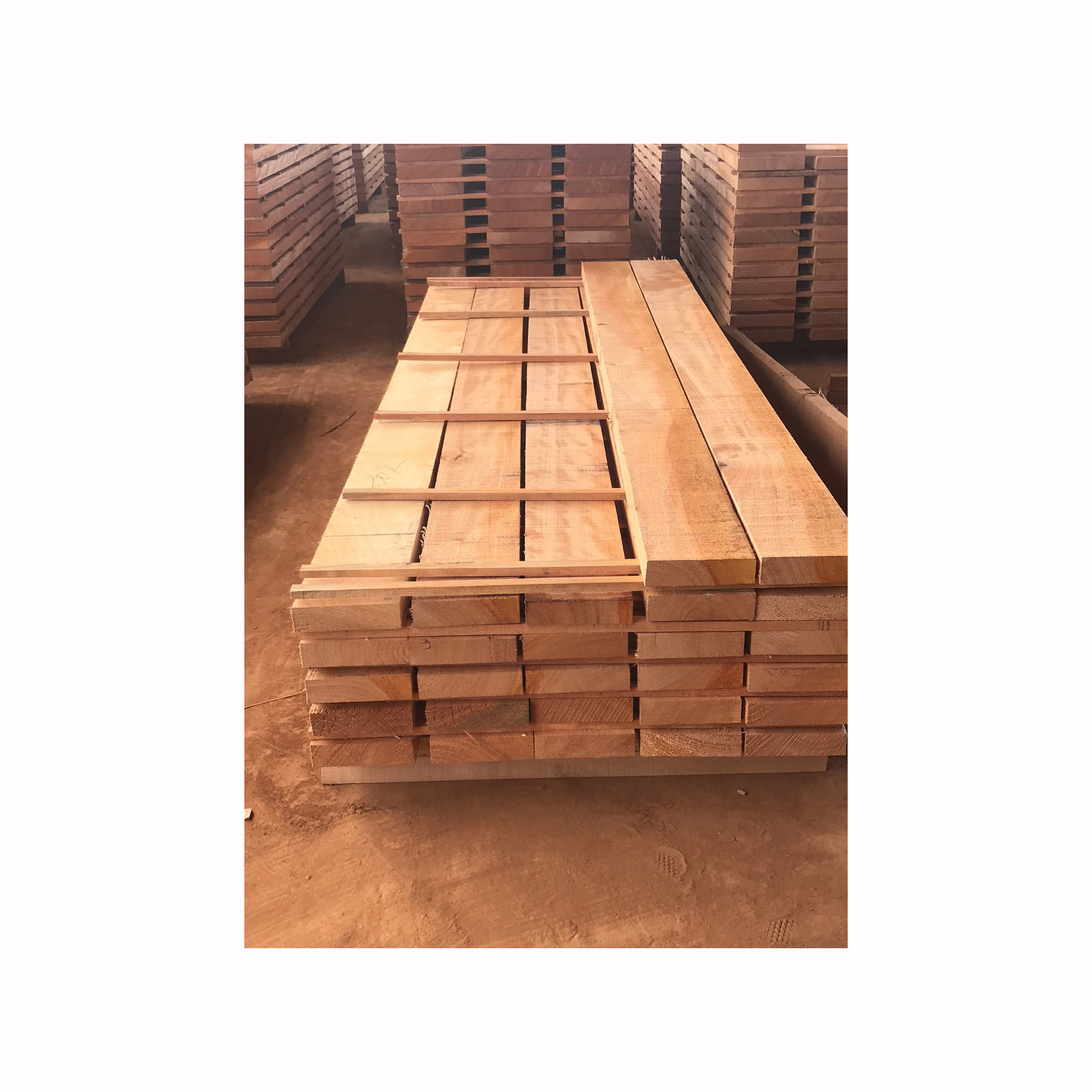 Sawn Timber. Lumber Iroko Wood