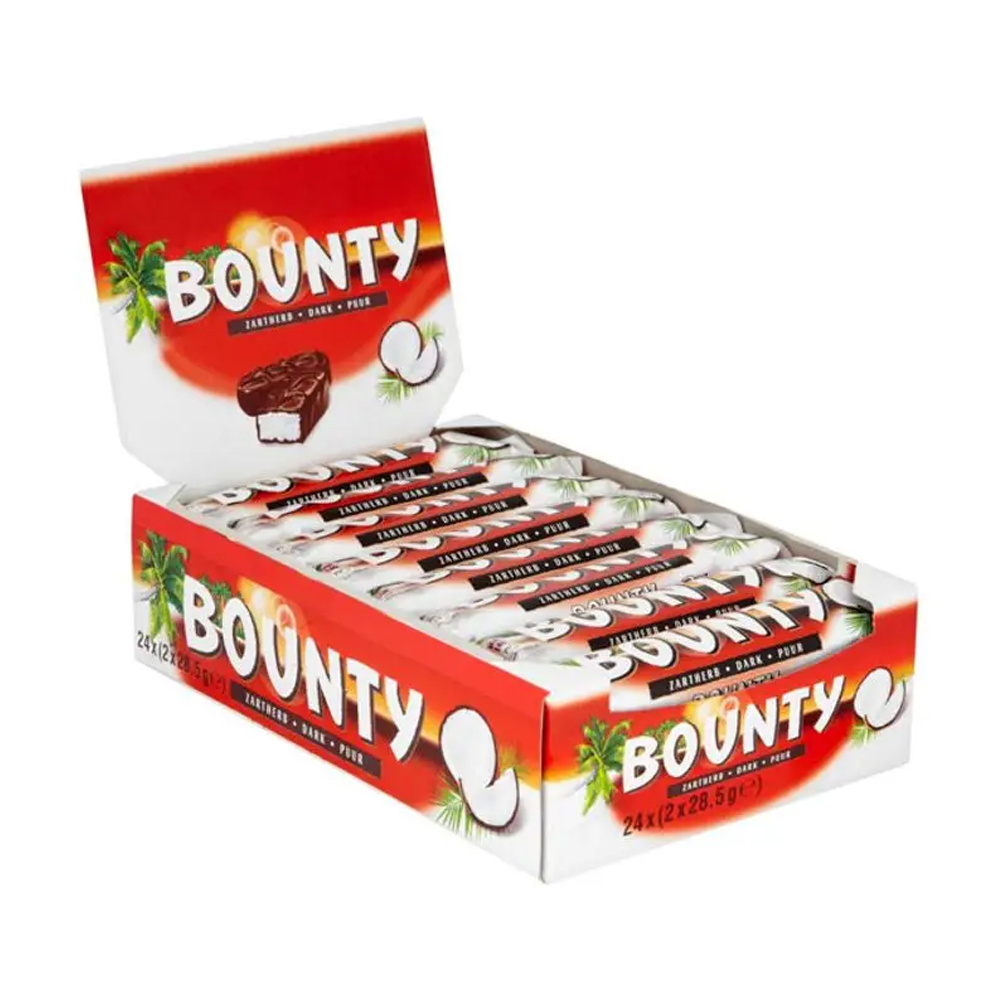 Bounty Coconut Milk Chocolate Bars Bulk Box, 24 Bars Of 57g Wholesale Supply Cheap Price