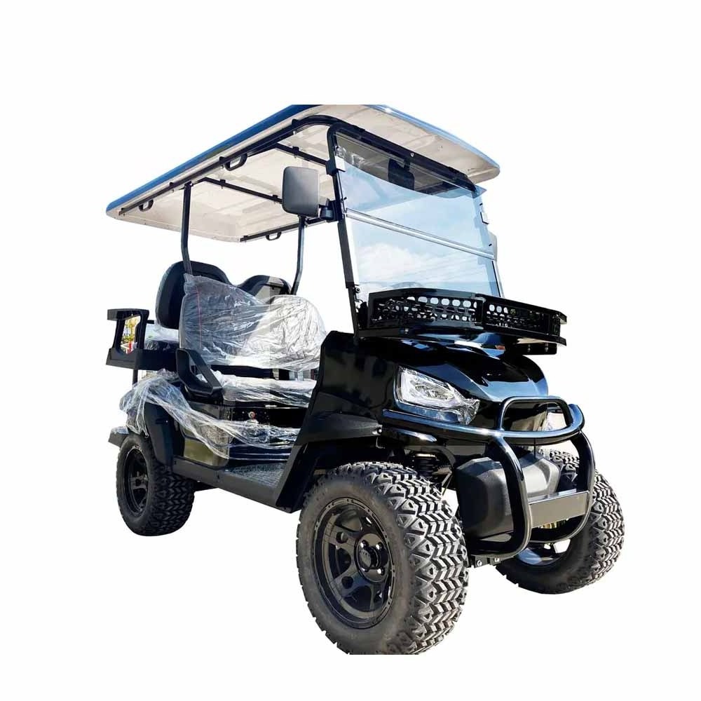 Wetruth Battery Operated Golf Cart Four Wheels Electric Golf Scooter Metal Controller Storage  Golf Cart For Sale