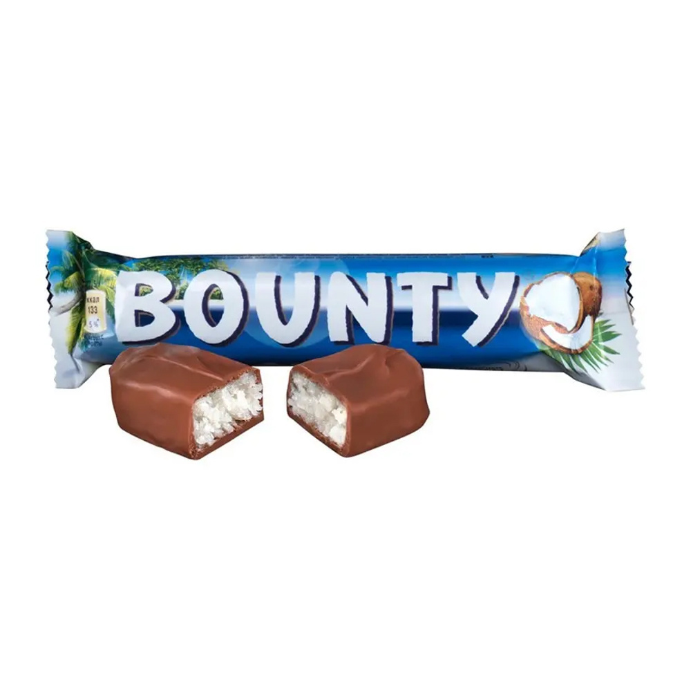 Bounty Coconut Milk Chocolate Bars Bulk Box, 24 Bars Of 57g Wholesale Supply Cheap Price