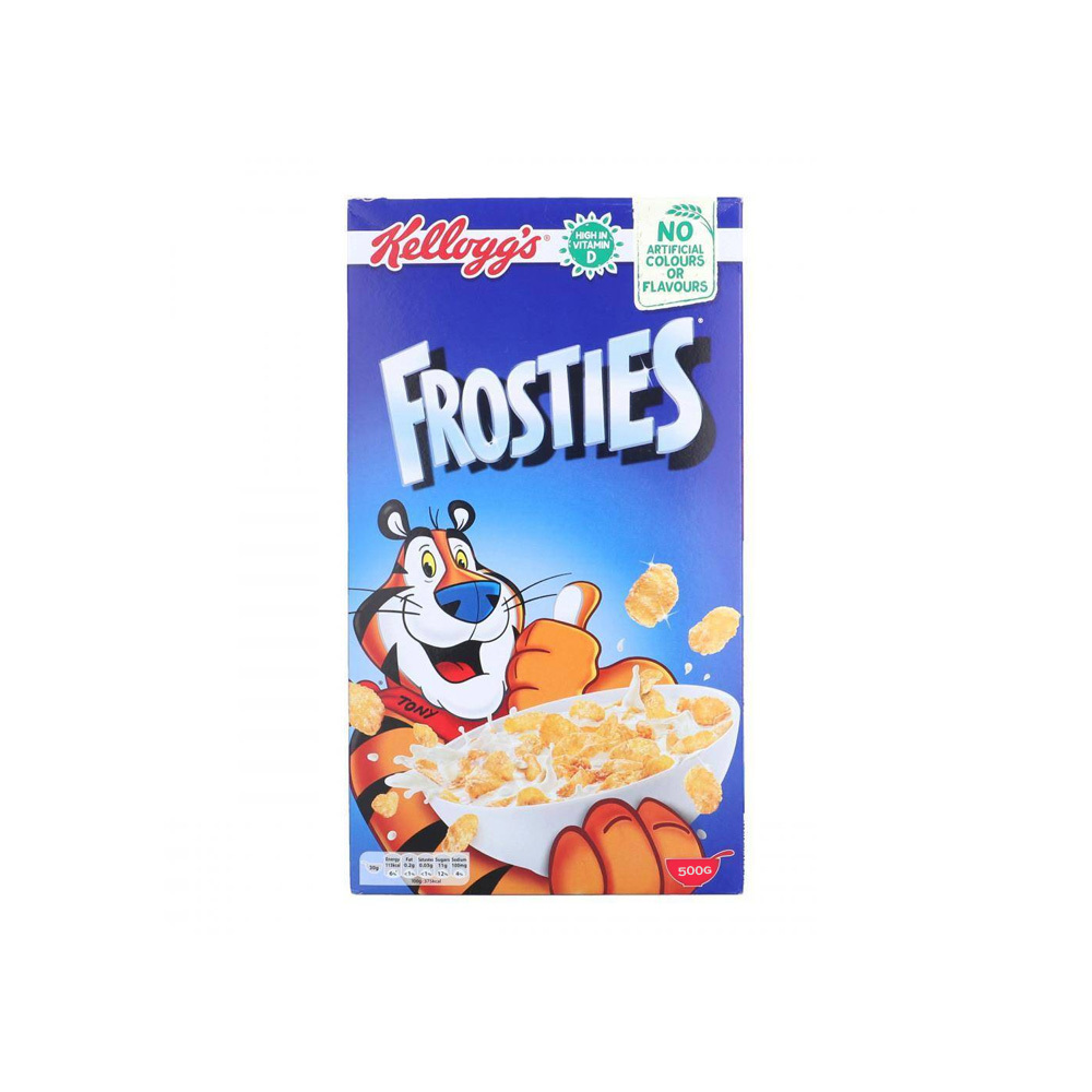 Enjoy Your Mornings Kelloggs Frosties 500g Classic Sweet Cereal