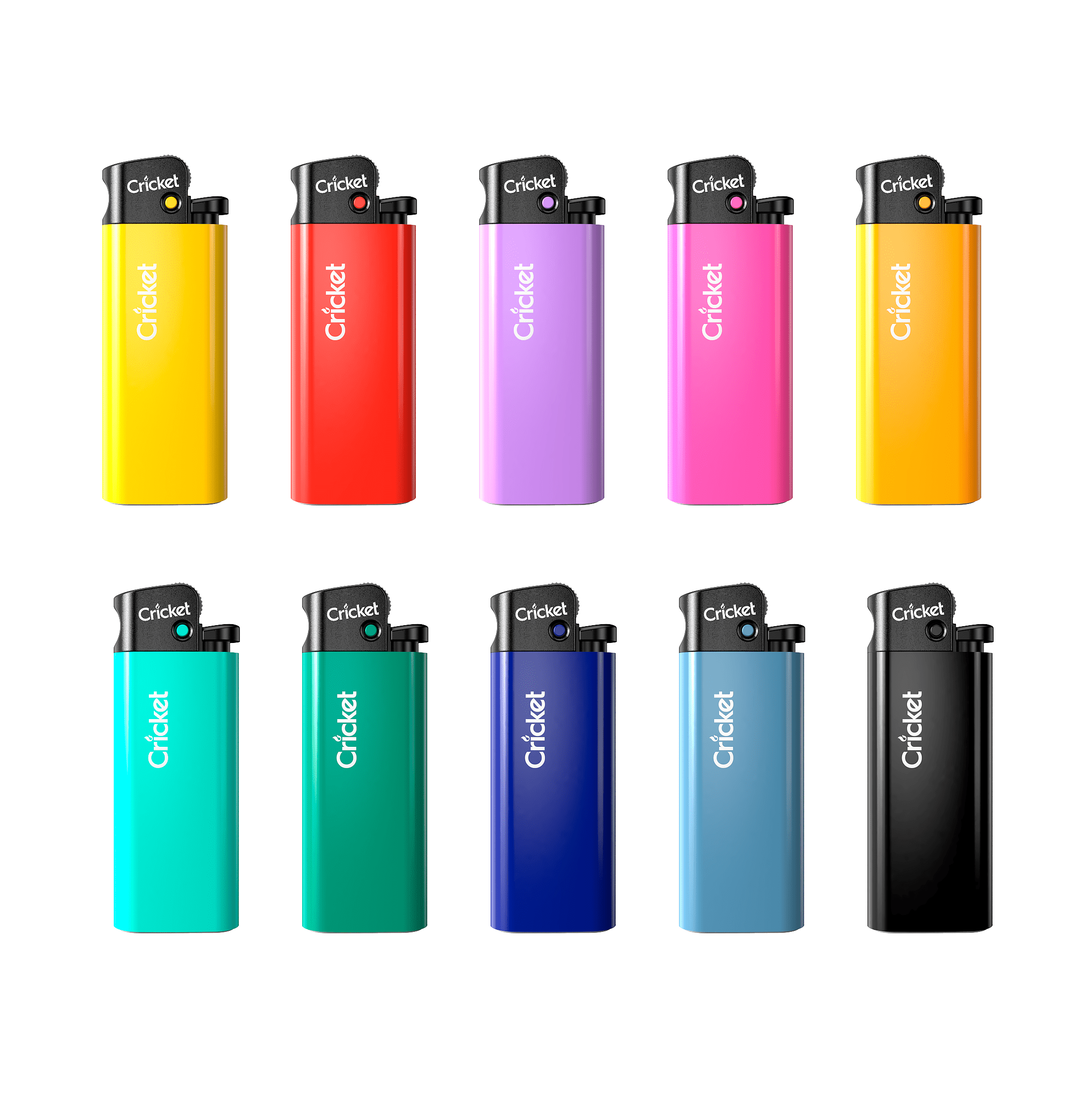 Top Quality Plastic Cricket Gas Lighter / Disposable Cricket Lighter with custom logo / Refillable Cricket Lighters for Sale