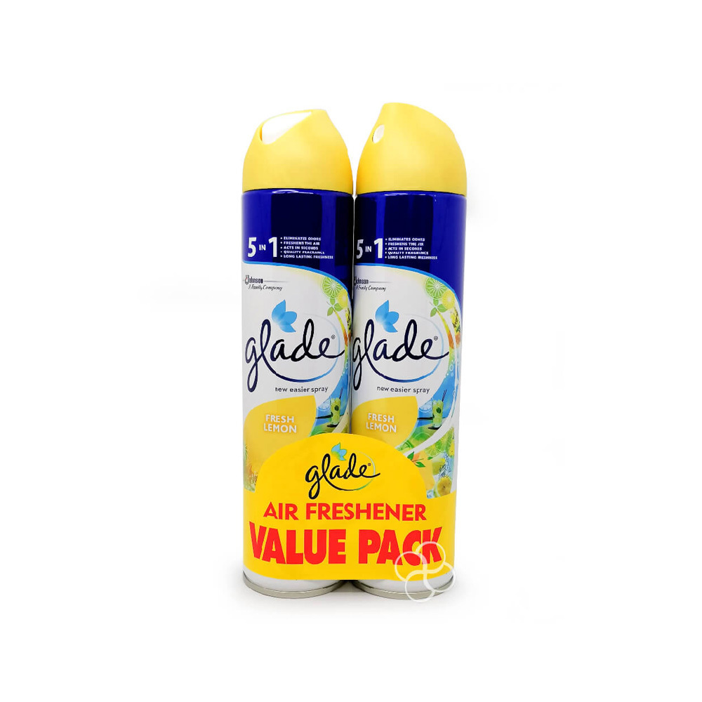 Lemon Freshness Delivered Glade 300ml Air Freshener Spray - Create a Welcoming Environment with a Splash of Zesty Lemon