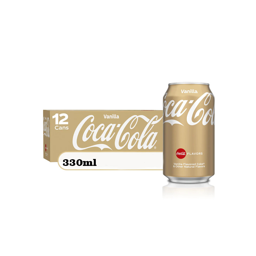 Coca Cola Peach & Vanilla 330ml Fusion of Fruity & Creamy Delight