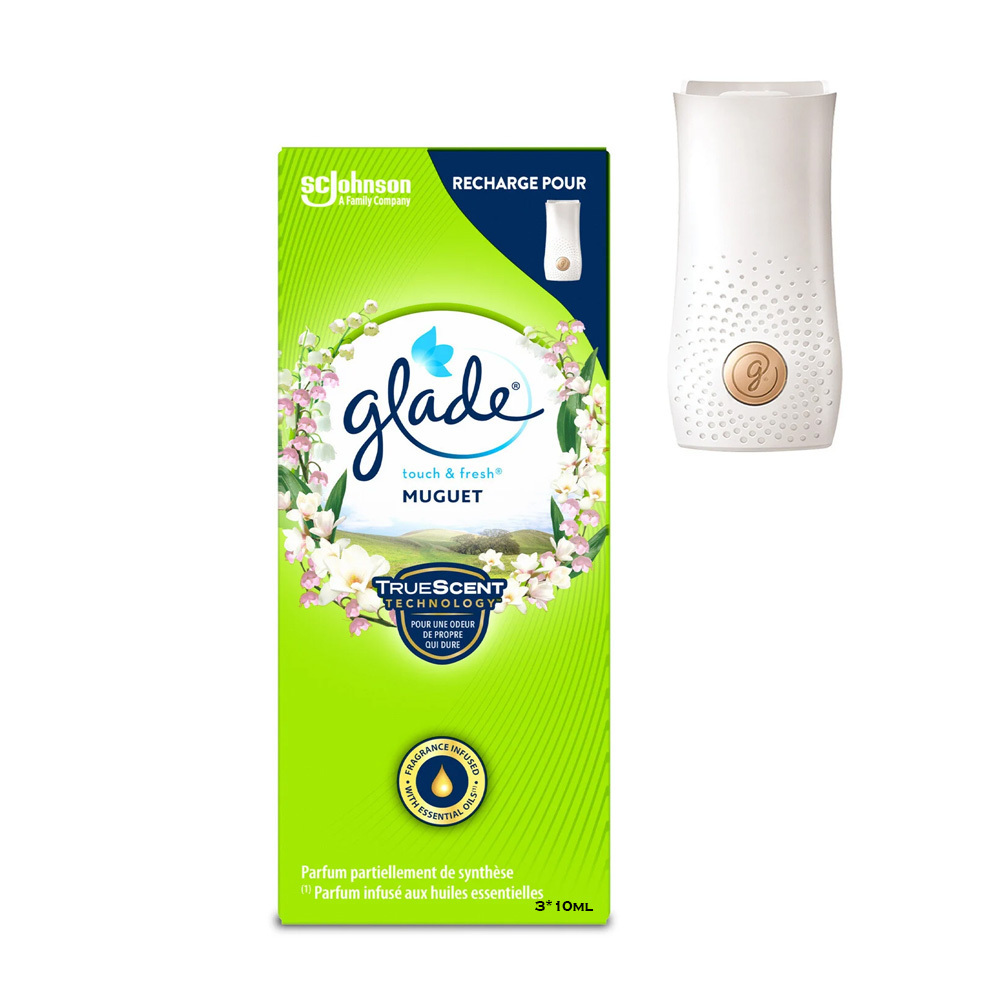 wholesale high quality Glade Microspray Touch & Fresh Muguet refill 3*10ml