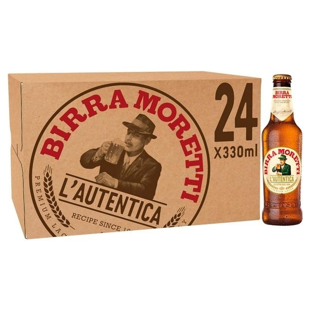 MORETTI BEER/BIRRA MORETTI FROM ITALY IN BOTTLES