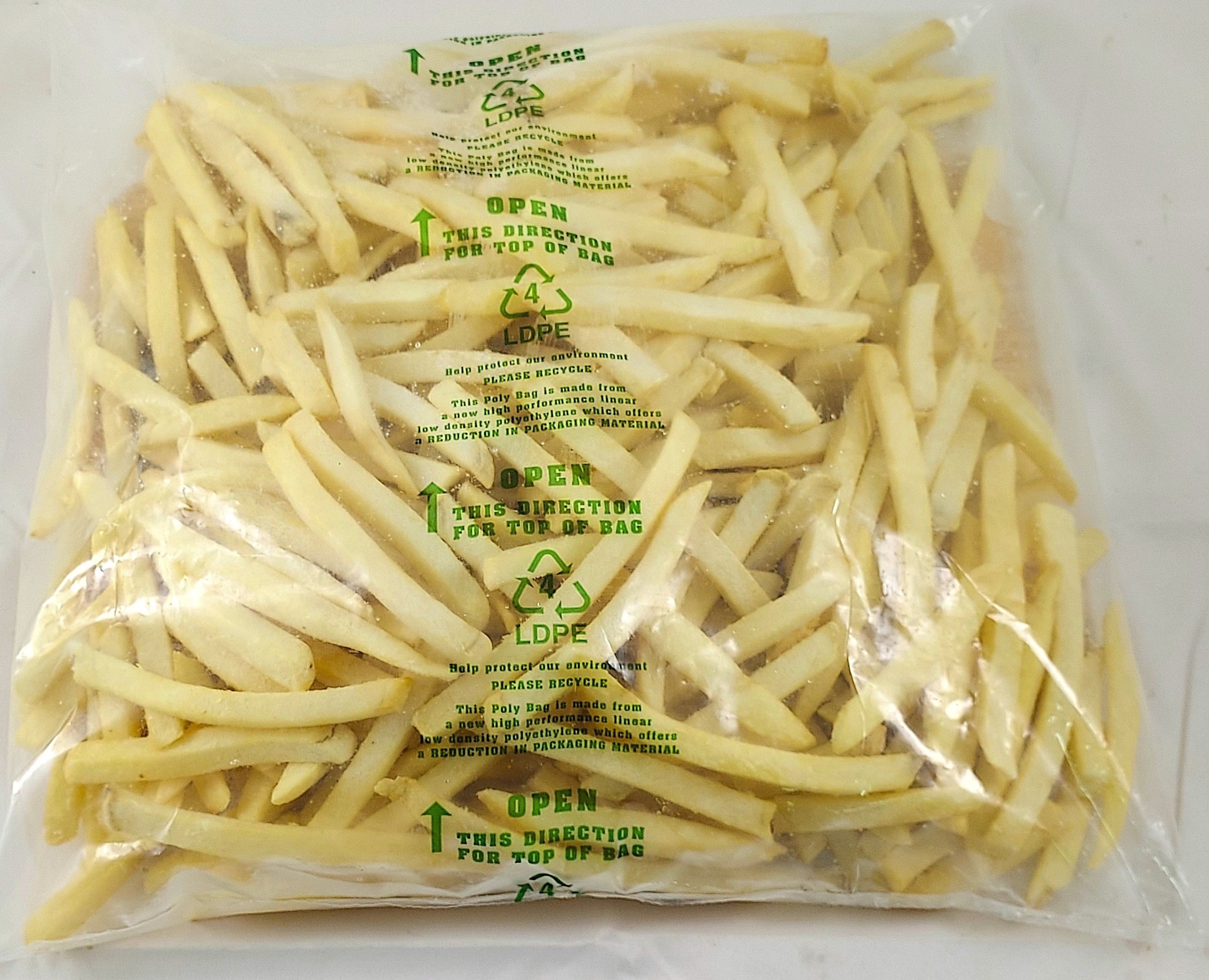 Frozen French fries freeze french fries chips semi-finished fresh potato strips 1/4 3/8