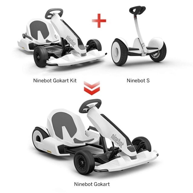 Seggway Ninebbot Lamborghiini GoKart Kit, Outdoor Race Pedal Go Karting Kids Adults, Adjustable Length and Height, Ride on Toys